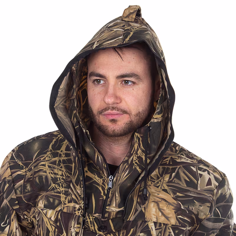 Костюм антимоскитный мужской Huntsman Антигнус-Люкс, смесовая ткань, принт Камыш, размер 56-58, 182-188 см