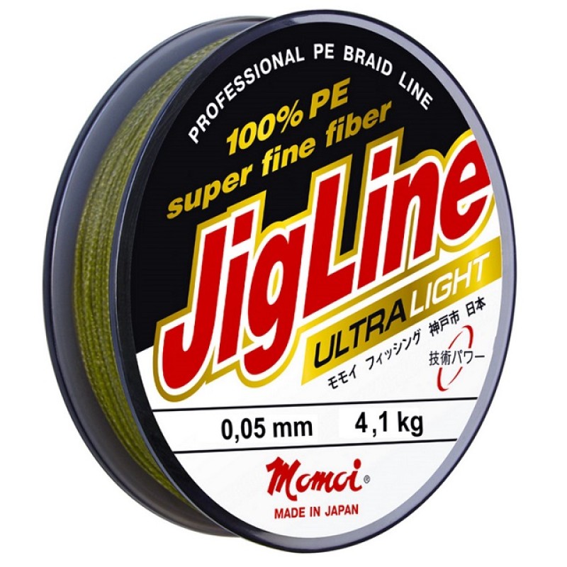 Шнур плетеный Momoi JigLine Ultra Light 0.05 мм, 4.1кг, 100 м