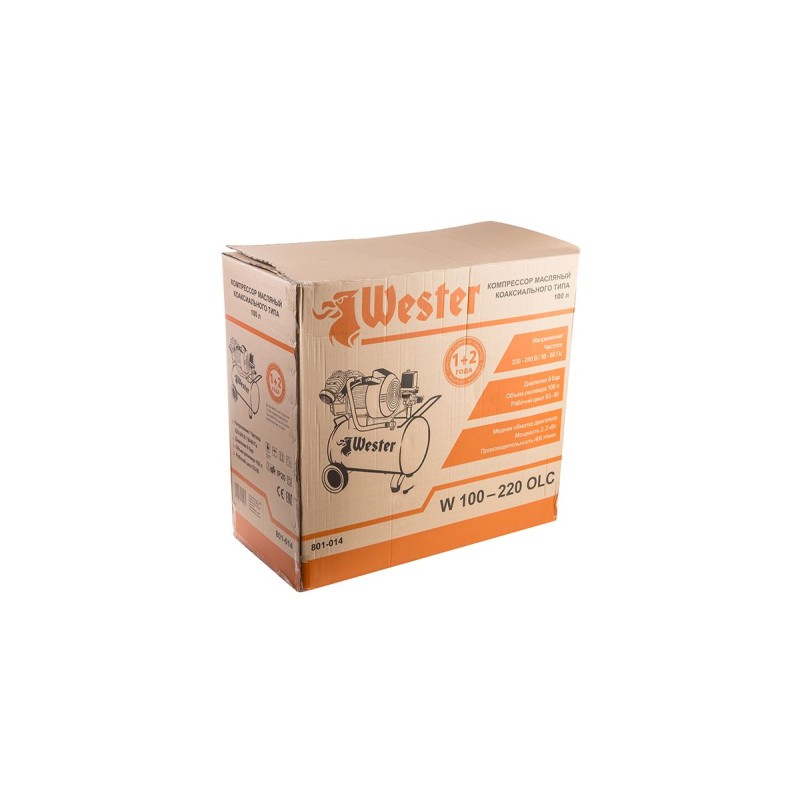 Компрессор поршневой масляный WESTER W 100-220 OLC 60310