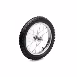 Колесо велосипедное в сборе 14", переднее, хромированный обод