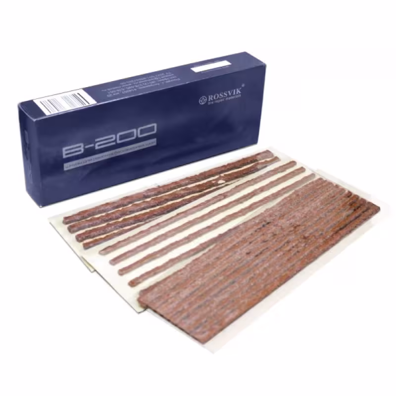 Жгуты для ремонта бескамерных шин Rossvik L-200-6, коричневые, 200 мм, 5 штук (пластинка)