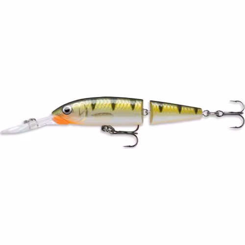 Воблер суспендер (нейтральный) Rapala Jointed Deep Husky Jerk JDHJ08-YP, 80 мм, 5 г, цвет YP