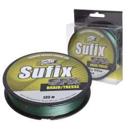 Леска плетеная Sufix SFX Braid 0.30 мм, 17 кг, 135 м
