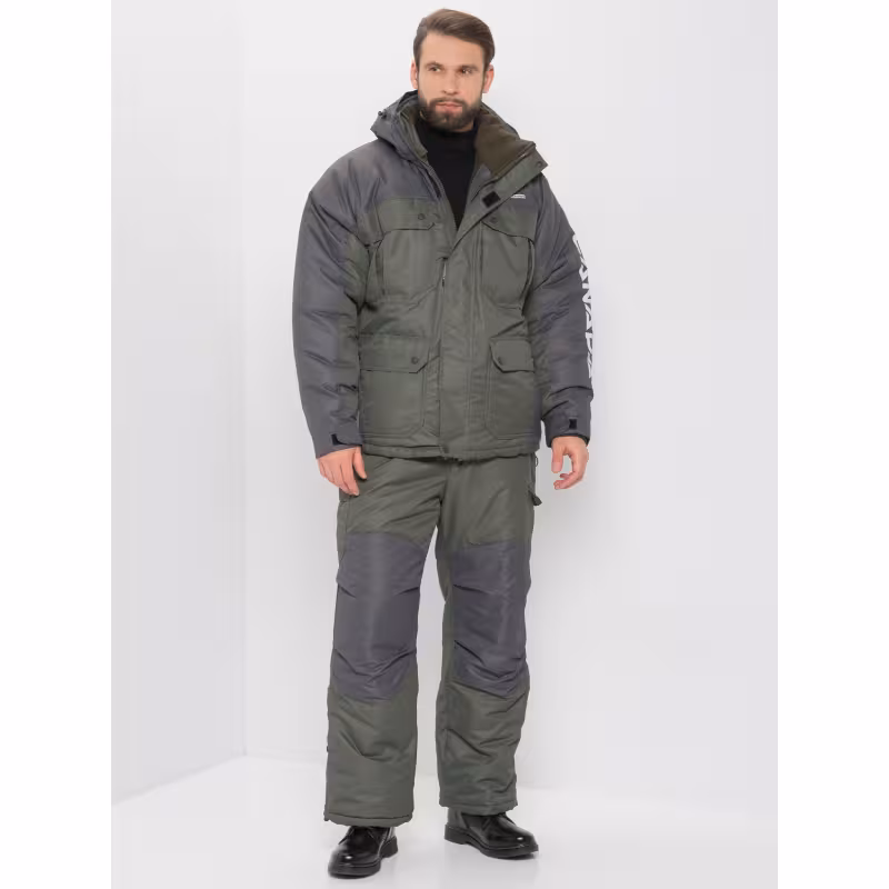 Костюм мужской Huntsman (Восток) Канада, ткань Оксланд, хаки/графит, размер 48-50 (M), 170-176 см