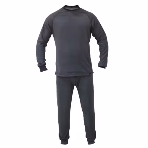 Комплект термобелья мужской Huntsman, флис, черный, размер 44-46 (S)