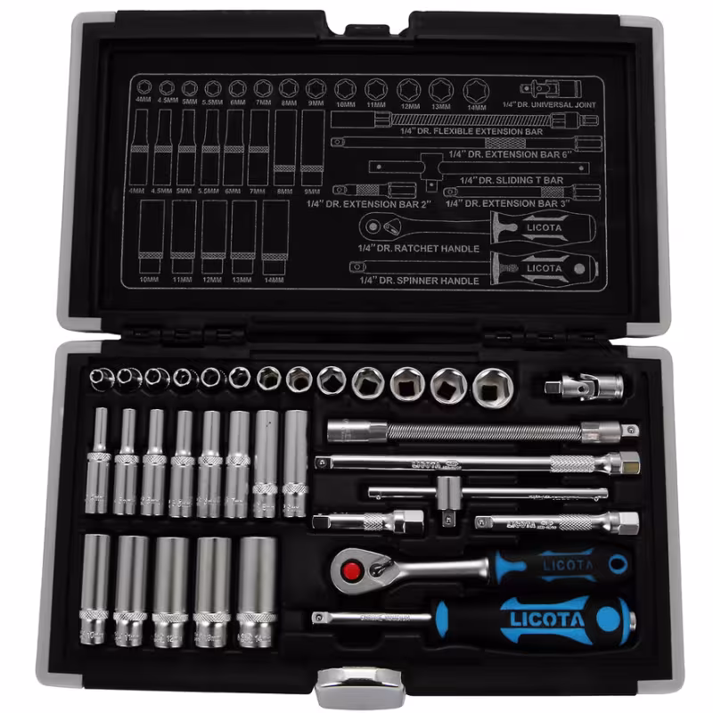 Набор торцевых головок Licota ALK-0101F, 34 предмета