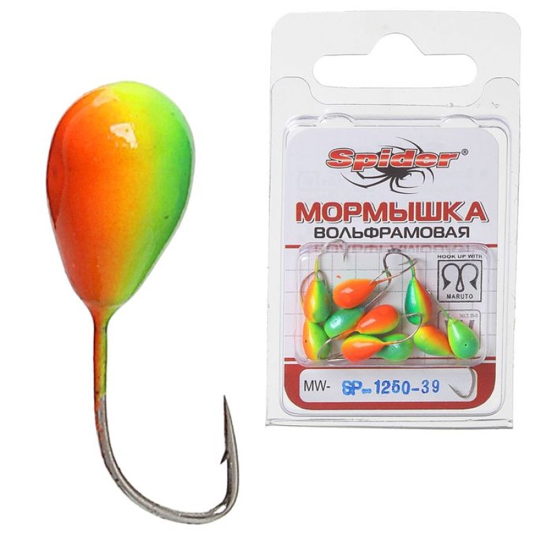 Мормышка вольфрамовая Spider W MW-SP-1250-39, 5 мм, 1,65 г, цвет 39