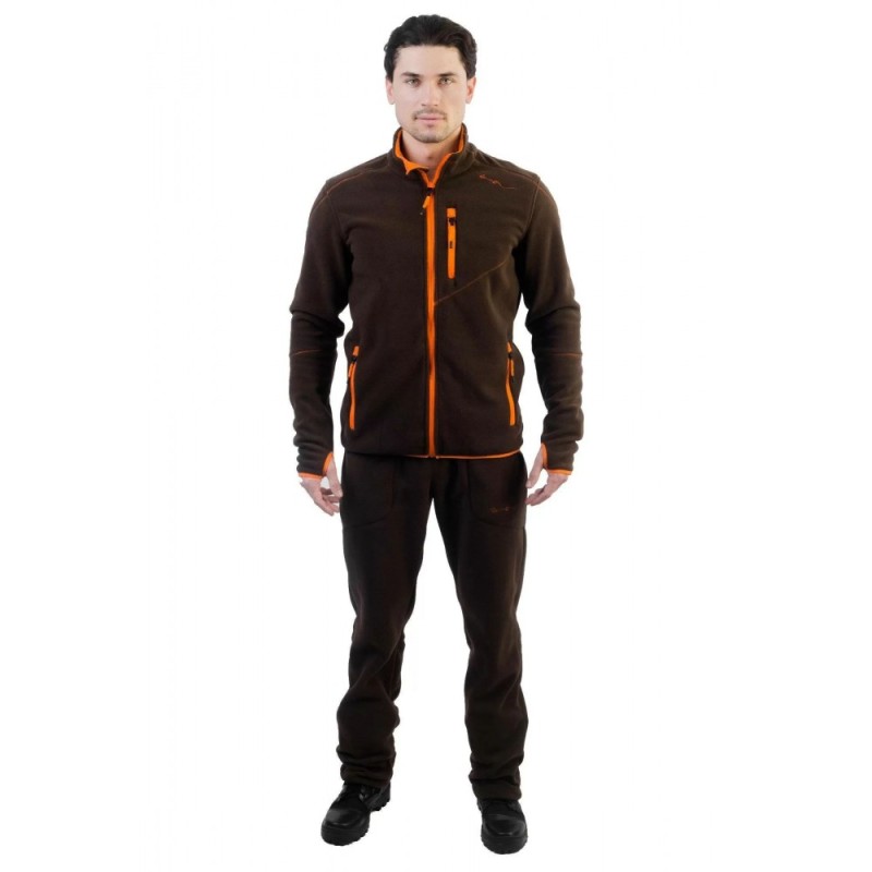 Костюм мужской Triton Gear Рич, флис, коричневый, размер 60-62 (XXL), 182-188 см