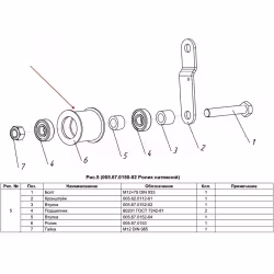 Ролик натяжной Нева для МБ-1