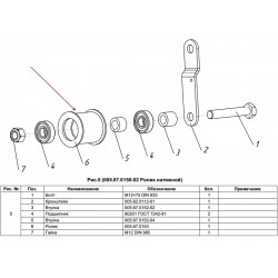 Ролик натяжной Нева для МБ-1