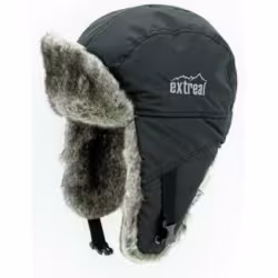Шапка-ушанка Extreal Диксон, ткань Таслан/мутон, черный, размер XL