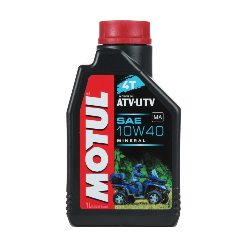 Масло моторное минеральное для 4Т двигателей Motul ATV-UTV 10W-40 SJ/SL, 1л