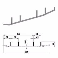 Конек лыжи на снегоход Yamaha VK540 100304Т