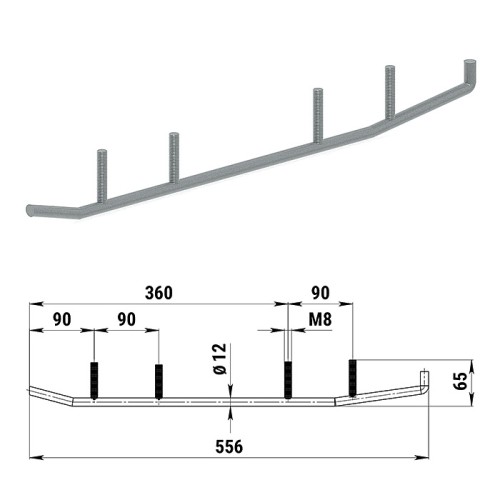 Конек лыжи на снегоход Yamaha VK540 100304Т