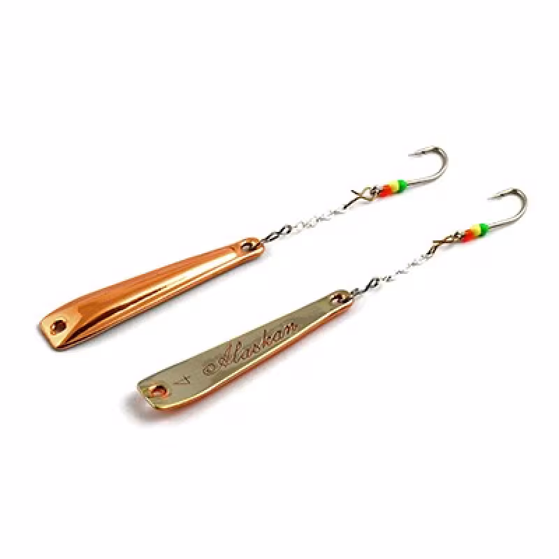 Блесна зимняя  с цепочкой  Аляска-NW 60мм., 7гр., латунь
