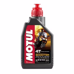 Масло моторное синтетическое для 4Т скутеров Motul Scooter Power 5W40, 1л