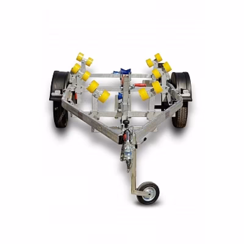 Прицеп лодочный одноосный Трейлер 82944С Дельфин 5.5 Оптима, ролики