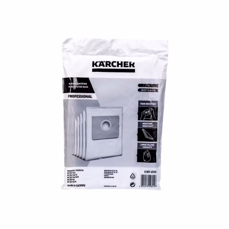 Мешки для пылесосов Karcher NT 360, 361, 25/1, 35/1 6.907-479.0, 5 шт.