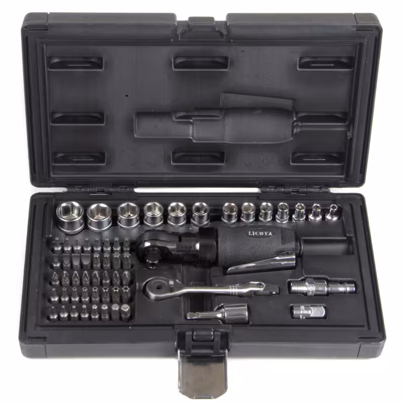 Пневмотрещотка с набором оснастки Licota PAR-03017NK