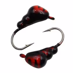Мормышка с ушком Муравей (6гр.)черно-красная
