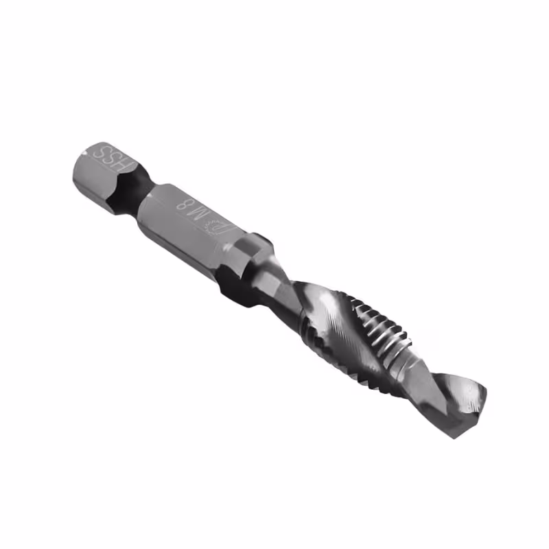 Сверло метчик ПРАКТИКА М8 шаг 1,25, длина 64 мм, хвостовик HEX 1/4', блистер