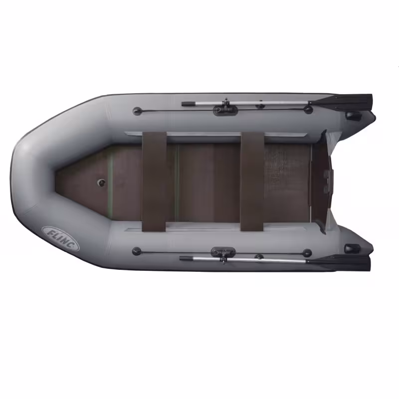 Надувная лодка ПВХ Flinc FT320K, пайол фанерный, серый