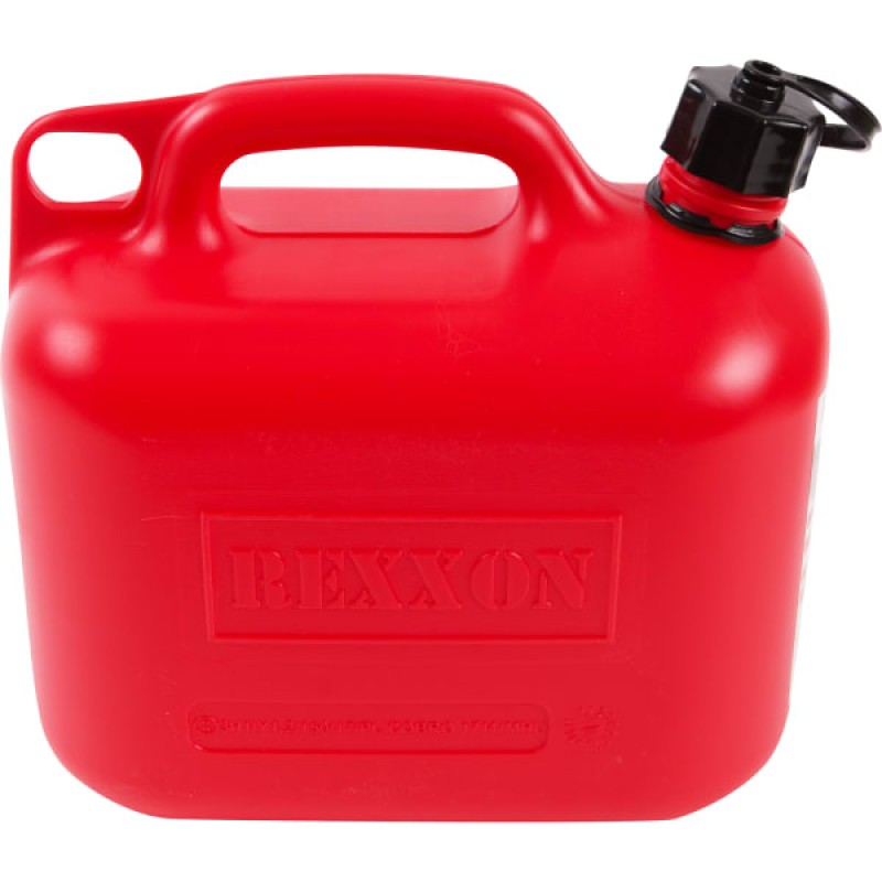 Канистра пластиковая для топлива Rexxon REX-5L, красный, 5 л