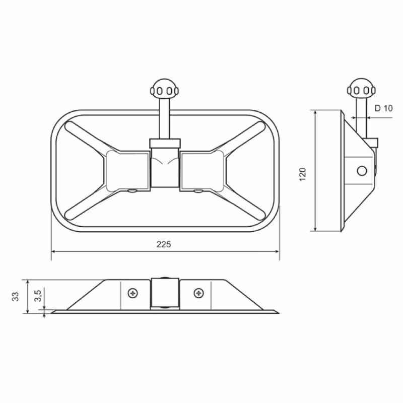 Уключина Badger DJ602G