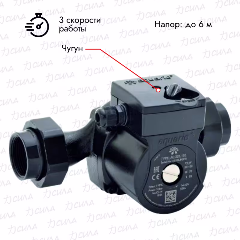 Насос циркуляционный AQUARIO AC 326-180