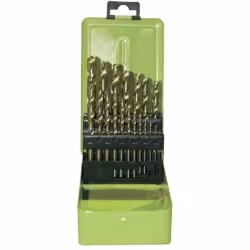 Набор сверл по металлу 19пр. 1-10мм (титановое покрытие) Pobedit