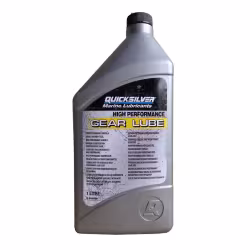 Масло трансмиссионное синтетическое для лодочных моторов Quicksilver High Perfomance Gear Lube, 1л