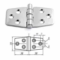 Петля неразъемная Homer 6072, 76х39х2 мм
