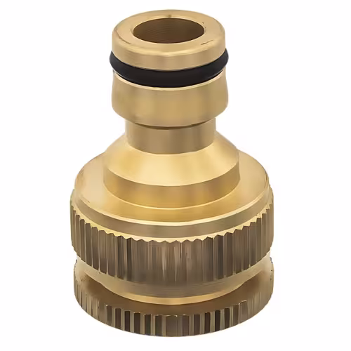 Штуцер для шланга Quattro Elementi, внутренняя резьба 1/2" и 3/4" - БРС папа