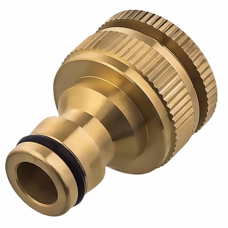 Штуцер для шланга Quattro Elementi, внутренняя резьба 1/2" и 3/4" - БРС папа