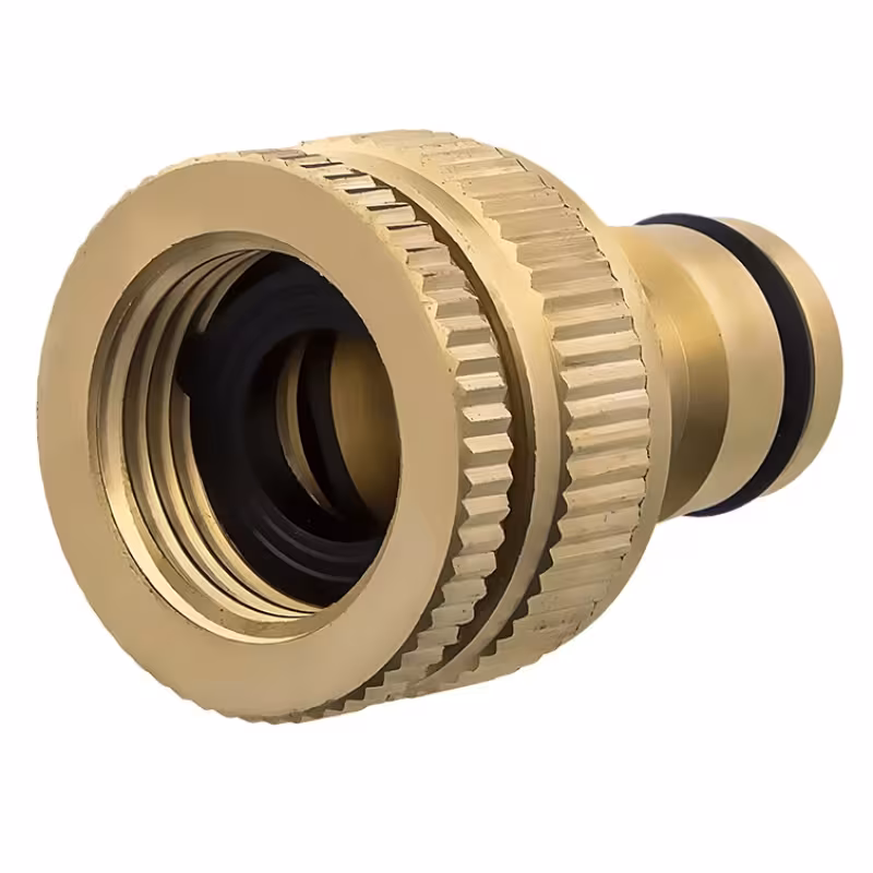 Штуцер для шланга Quattro Elementi, внутренняя резьба 1/2" и 3/4" - БРС папа