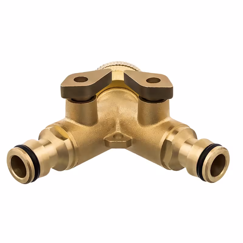 Разветвитель двухканальный Quattro Elementi 246-418, 3/4"