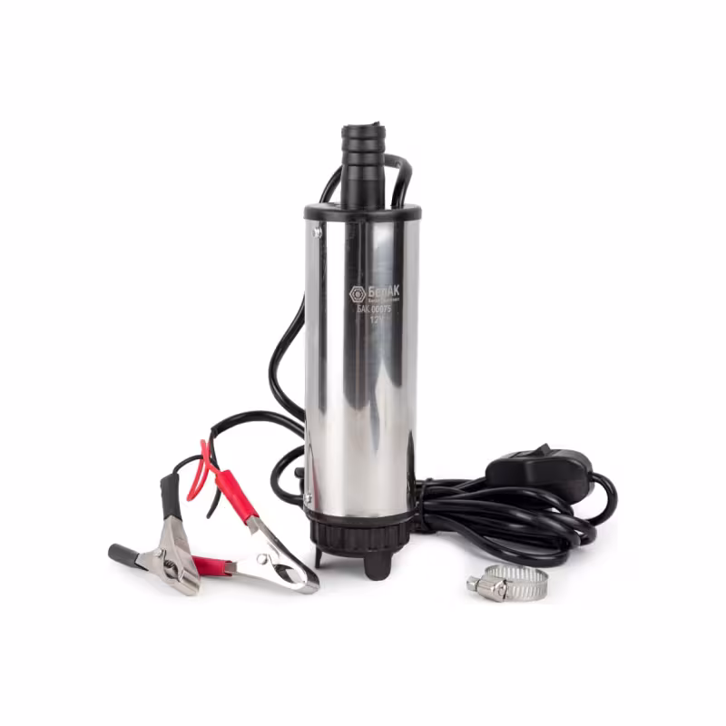 Насос погружной для перекачки топлива БелАК 00075, 12В, 35 л/мин