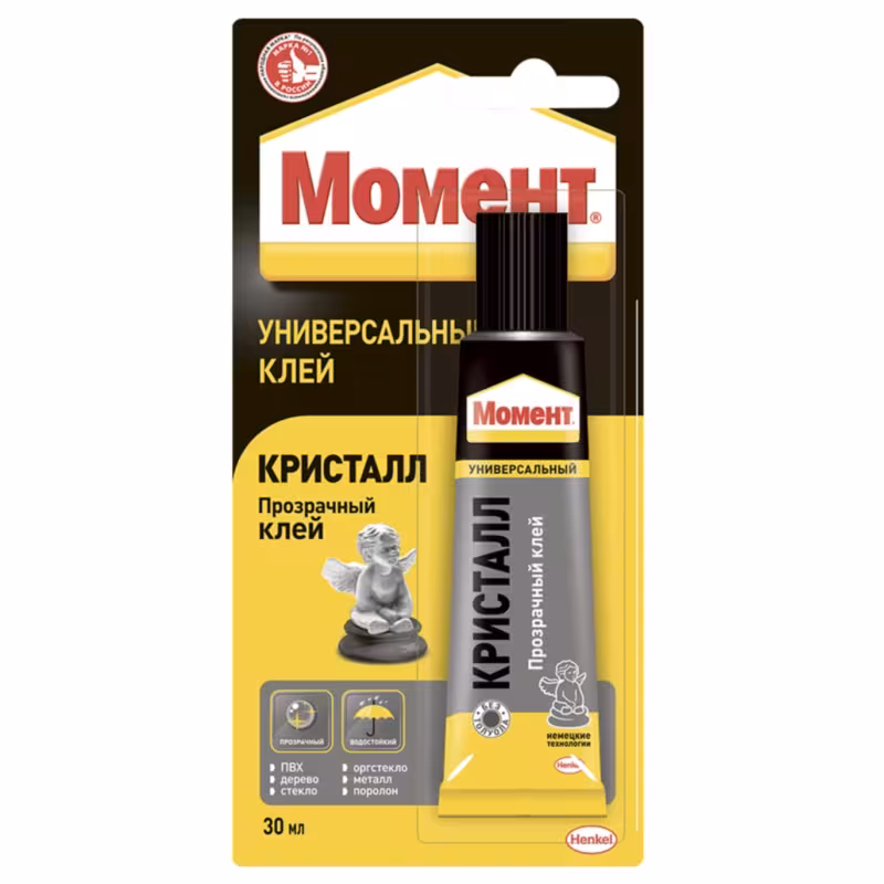 Клей универсальный Момент Кристалл, 30 мл