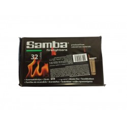 Кубики древесные растопочные 32шт SAMBA (на основе древесины вымоченной в парафине)