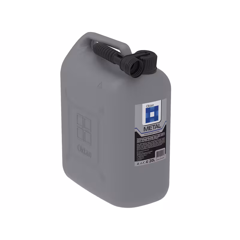 Канистра пластиковая для топлива Oktan, серый, 20 л