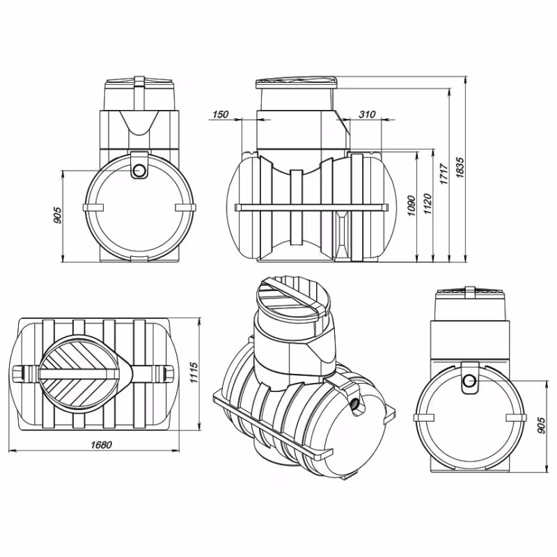 Биофильтр ЭкоПром Rostok Плюс