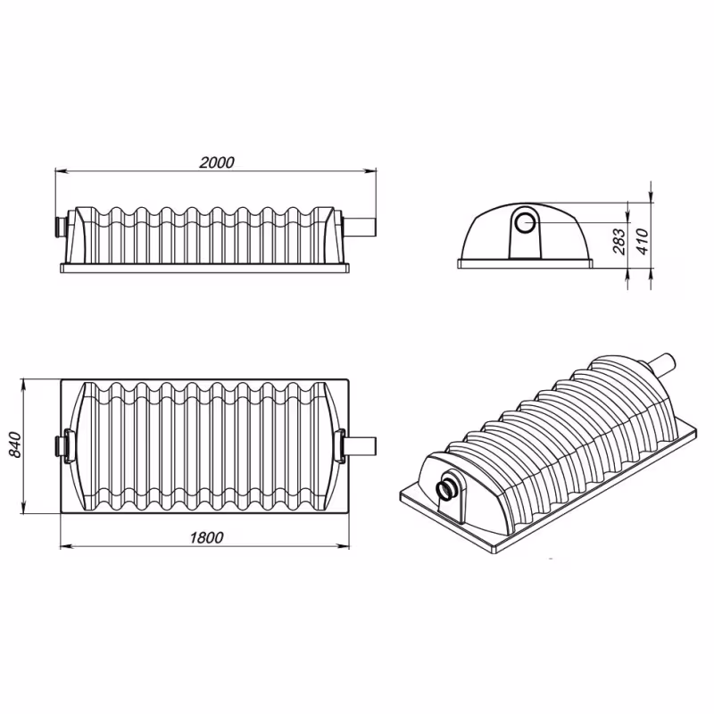 Тоннель дренажный ЭкоПром Rostok