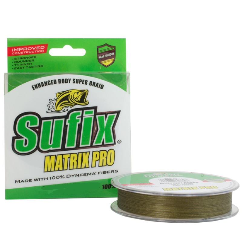 Леска плетеная Sufix Matrix Pro 0.15 мм, 10 кг, 135 м