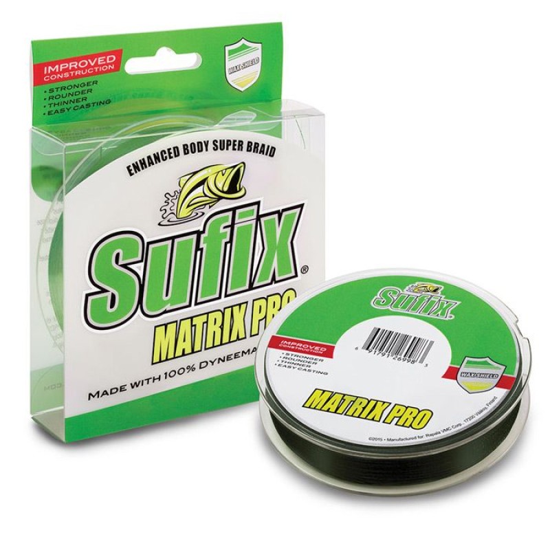 Леска плетеная Sufix Matrix Pro 0.18 мм, 13.5 кг, 135 м