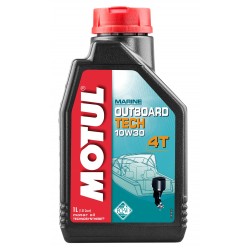 Масло моторное полусинтетическое для 4Т лодочных моторов Motul Outboard Tech 10W30 SJ/SG, 1л 