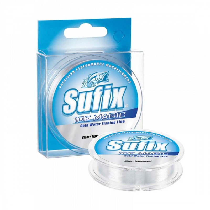 Леска монофильная зимняя Sufix Ice Magic 0.155 мм, 2.2 кг, 30 м