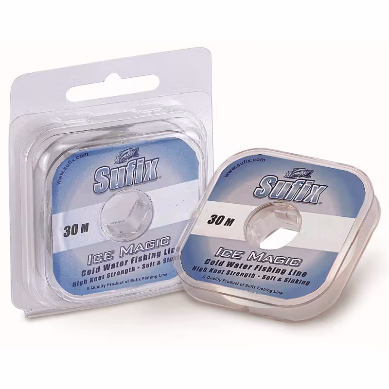 Леска монофильная Sufix Ice Magic Platinum 0.135 мм, 2 кг, 30 м