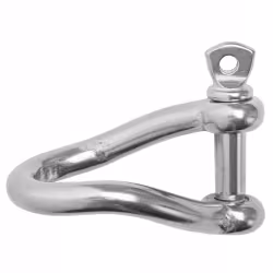 Скоба такелажная изогнутая 2409-0106, 6 мм