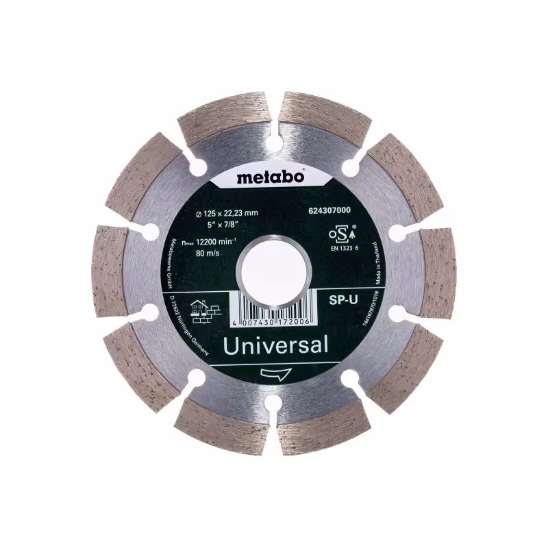 Диск алмазный сегментный Metabo 624307000, 125х22,2 мм