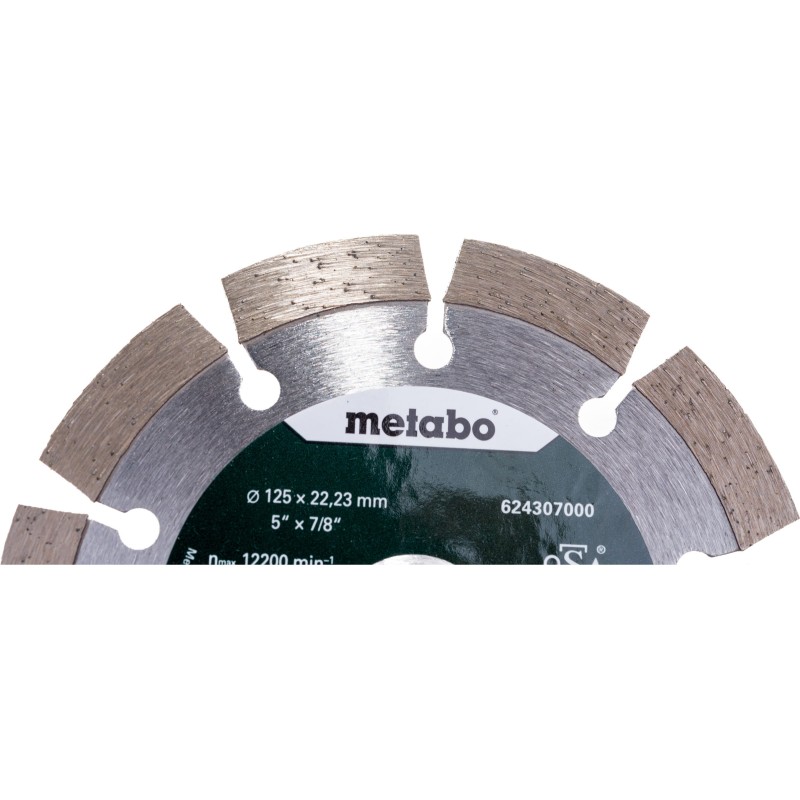 Диск алмазный сегментный Metabo 624307000, 125х22,2 мм